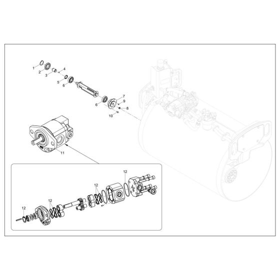 Exciter Assembly for RD14 Roller
