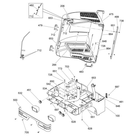 Hood Assembly for RD16 Roller