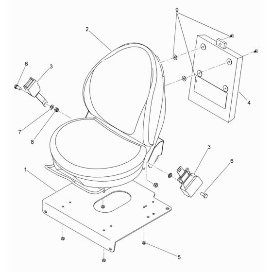 Seat Assembly for Wacker RD16