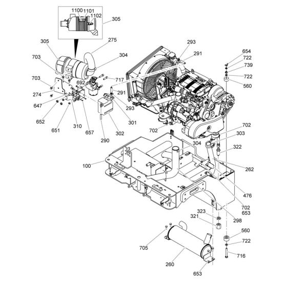 Air Cleaner & Muffler Assembly