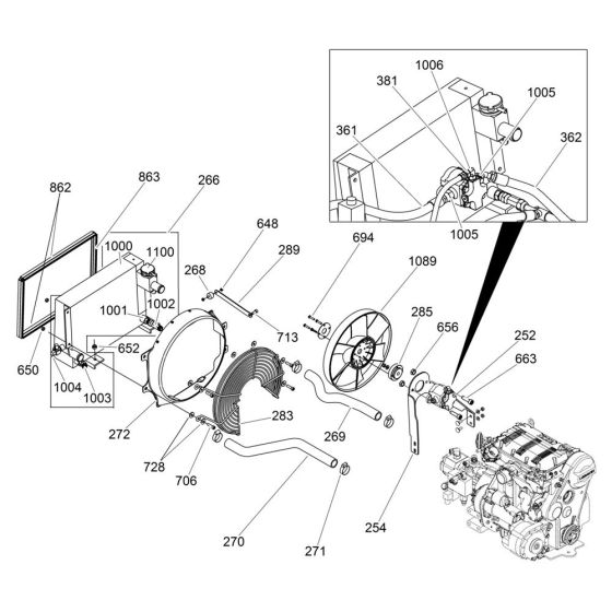 Radiator Assembly for RD16