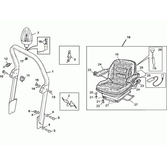 Seat Assembly for RD25 Roller