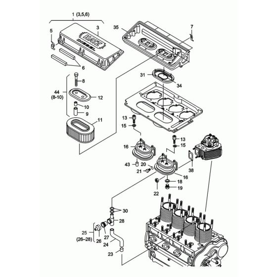 Air Cleaner for Wacker RD25