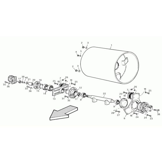 Drum Assembly for RD25 Roller