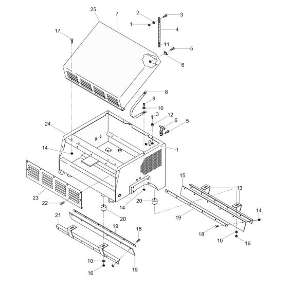 Front Frame Assembly for RD880V