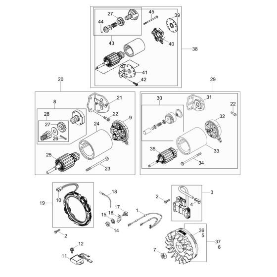 Starter Motor for Wacker RD880V