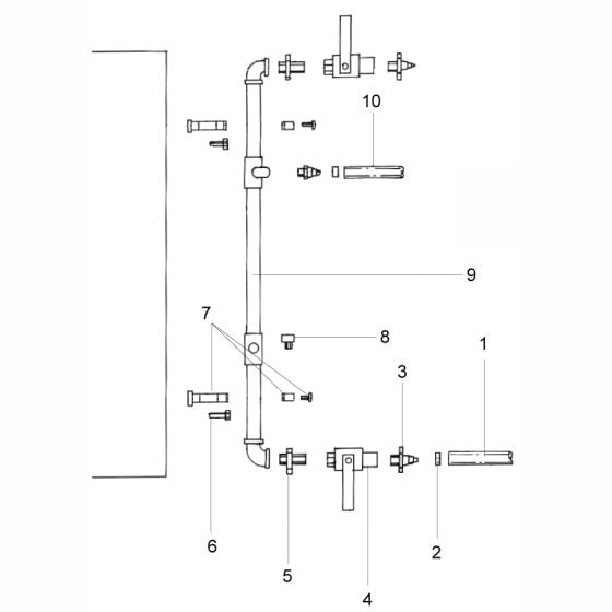 Water System Assembly for Altrad Belle Claymore Floor Saw