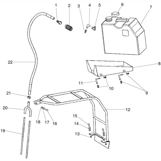 Water System Assembly for Altrad Belle Compact Floor Saw