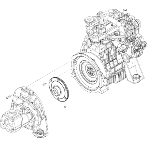 Shaft Drive Assembly for Atlas Copco XAS 38 Kd Compressors (from s/n APP444197 onwards)