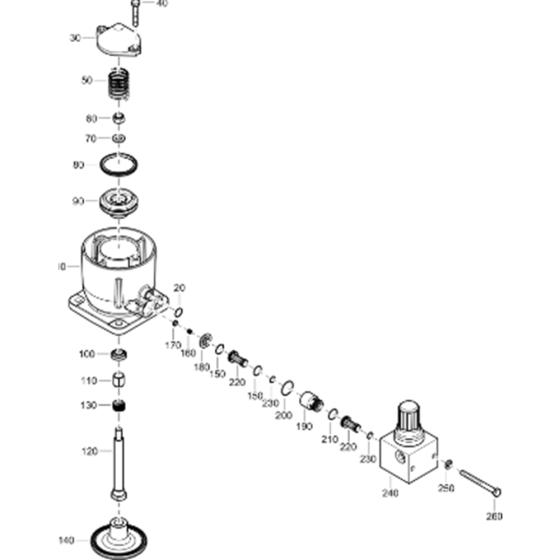 Unloader Assembly for Atlas Copco XAS 38 Kd Compressors (from s/n APP444197 onwards)