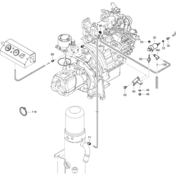 Regulating System Assembly for Atlas Copco XAS 48 Kd Compressors (from s/n APP425239 onwards)