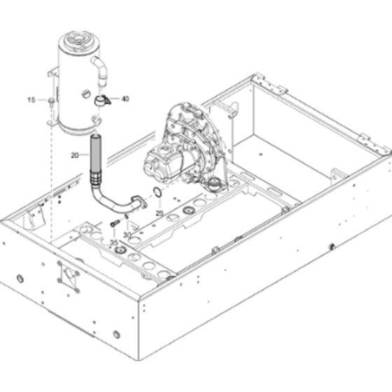 Vessel Low Pressure Assembly for Atlas Copco XAS 58 Kd Compressors (from s/n APP439571 onwards)