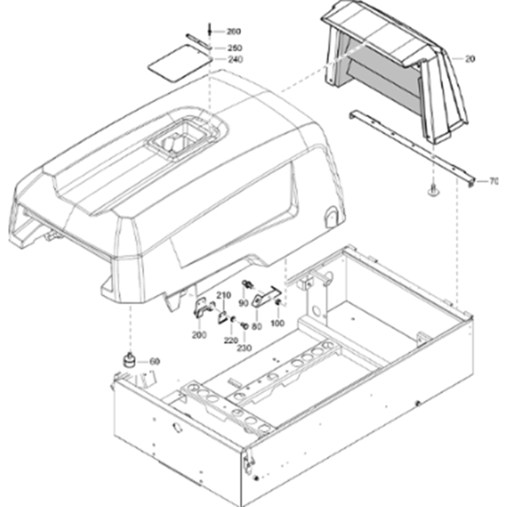 Hood Assembly for Atlas Copco XAS 68 Kd Compressors (from s/n APP438796 onwards)