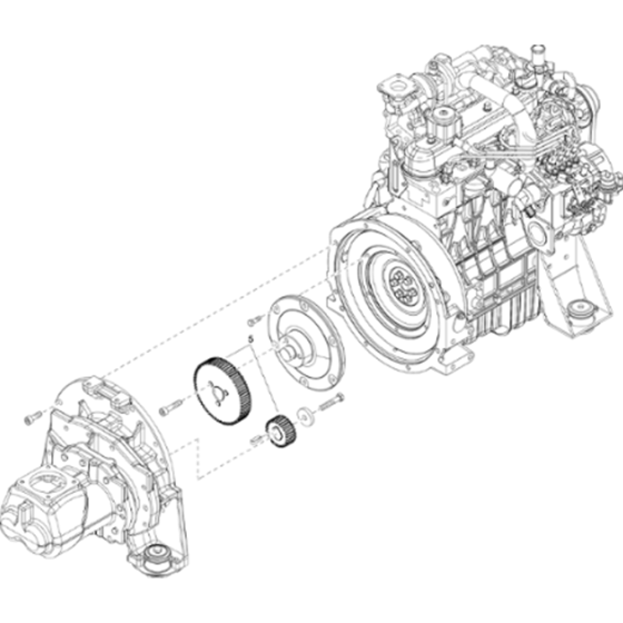 Gearset Assembly for Atlas Copco XAS 68 Kd Compressors (from s/n APP438796 onwards)