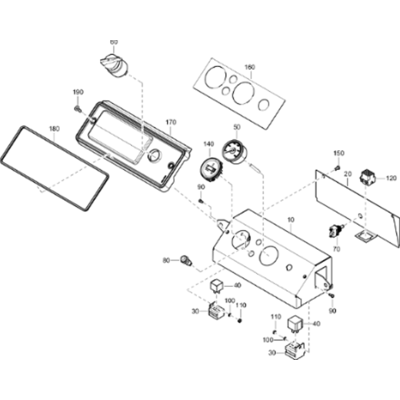 Control Panel Assembly for Atlas Copco XAS 68 Kd Compressors (from s/n APP438796 onwards)