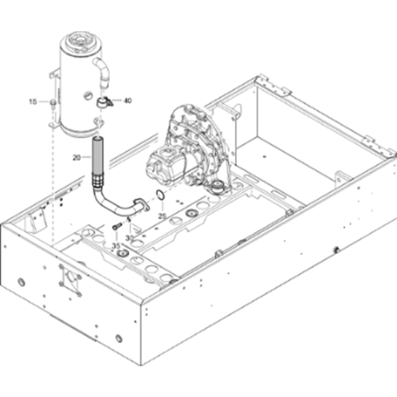 Vessel Low Pressure Assembly for Atlas Copco XAS 78 Kd Compressors (from s/n APP438745 onwards)