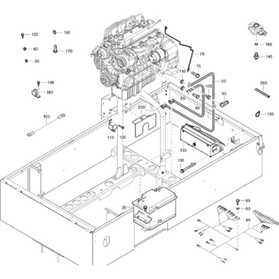 Electrical System Assembly for Atlas Copco XAS 88 Kd Compressors (from s/n APP441794 onwards)