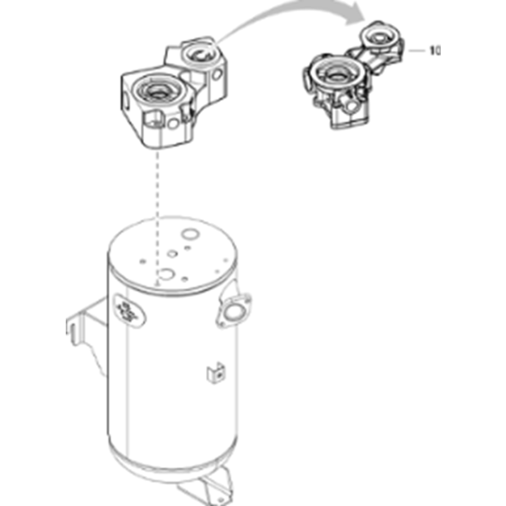 Manifold Assembly for Atlas Copco XATS 138 Kd Compressors (from s/n APP999999 onwards)