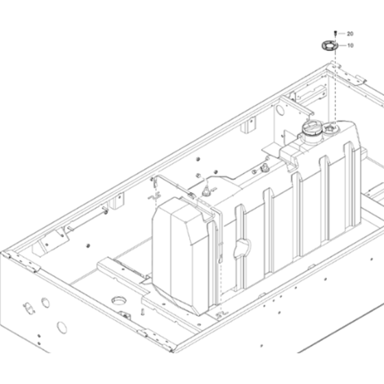 Fuel System No Fuel Sensor Assembly for Atlas Copco XATS 138 Kd Compressors (from s/n APP999999 onwards)