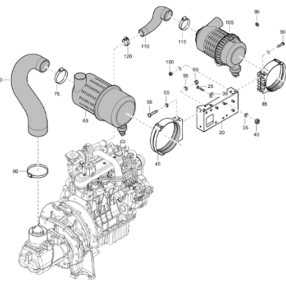 Air Inlet Assembly for Atlas Copco XATS 68 Kd Compressors (from s/n APP437379 onwards)