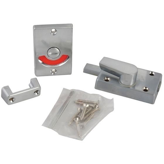 Indicator Bolt for Bathrooms or W.C Doors Satin Chrome P127 by Yale Locks - P127-SC