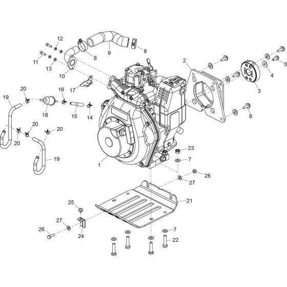Yanmar L48 Engine Assembly