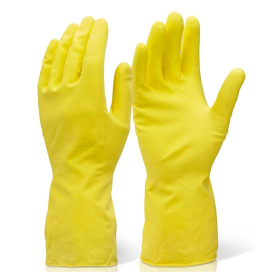 Household Medium Weight Yellow Gloves Size Medium