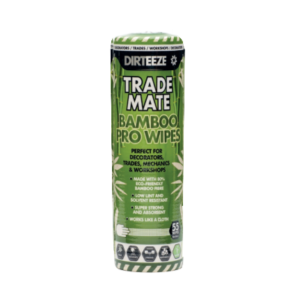 Trademate Biodegradable Bamboo Pro Wipes (55 Sheets Per Roll)