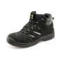 Click Trainer Boot Leather Upper Oil Resistant Steel Toe Cap Black Size 10