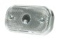 AJBA Front Bulb Marker Lamp, Clear 12V with Reflector, Horizontal