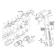 320-Watt Pneumatic Drill Assembly