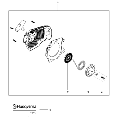 Starter Assembly for Husqvarna 125