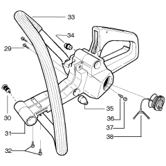Fuel Tank & Handle for Husqvarna 141