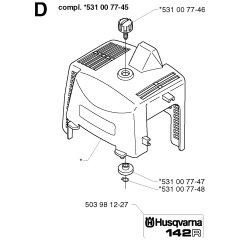Cylinder Cover for Husqvarna 142R