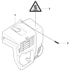 Cylinder Cover for Husqvarna 150BT