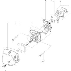 Air Filter for Husqvarna 321 S15