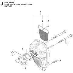 Muffler Assembly for 333RJ