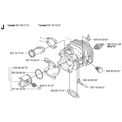 Cylinder Piston for Husqvarna 334T