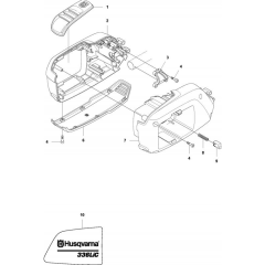 Housing-1 for Husqvarna 336 LiC