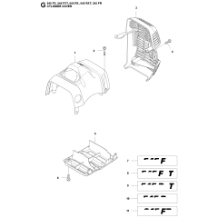 Cylinder Cover for Husqvarna 345FR