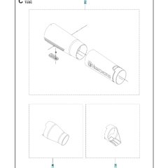 Tube Assembly for Husqvarna 350iB