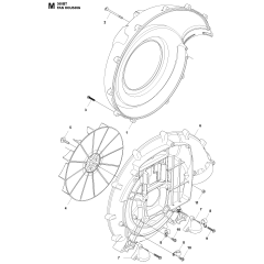 Fan Assembly for Husqvarna 360BT