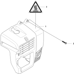 Cylinder Cover for Husqvarna 370BTS
