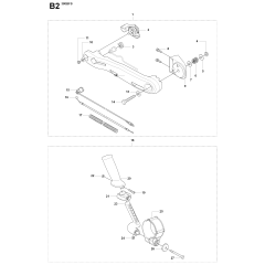 Handle & Controls for Husqvarna 380BTS