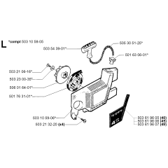 Starter Assembly for Husqvarna 40