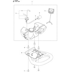Fuel Tank Assembly for 525HE3