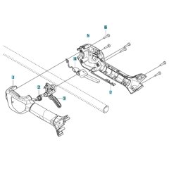 Handle Assembly for Husqvarna 525iLST
