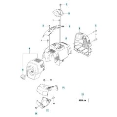 Cover Assembly for Husqvarna 525 LS