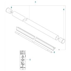 Shaft for Husqvarna 535iFR BT