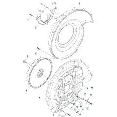 Fan Assembly for Husqvarna 580BTS